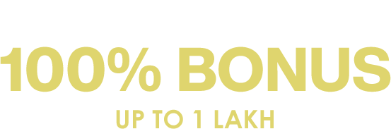 welcome offer 100% up to 1 Lakh