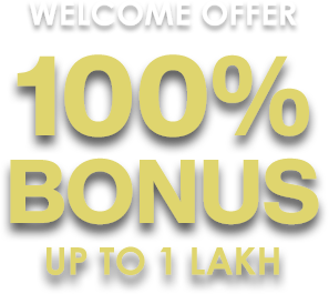 welcome offer 100% up to 1 Lakh