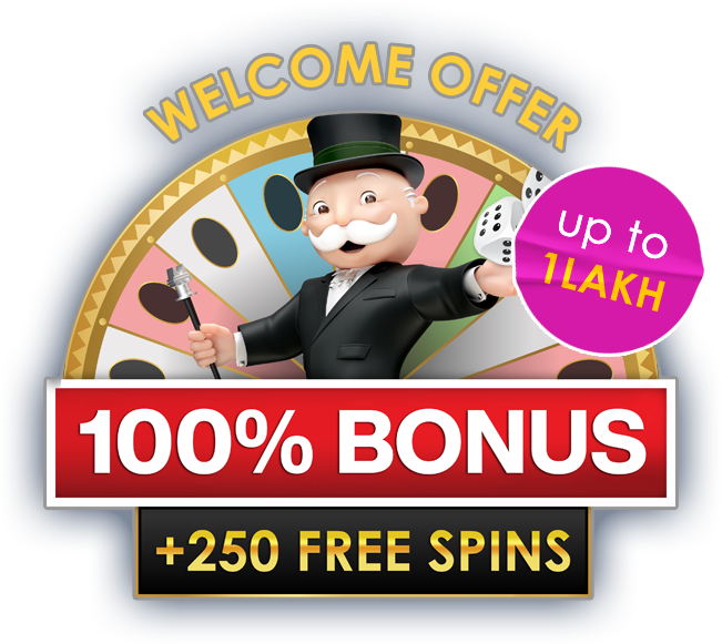 Welcome offer. 100% bonus + 250 free spins.